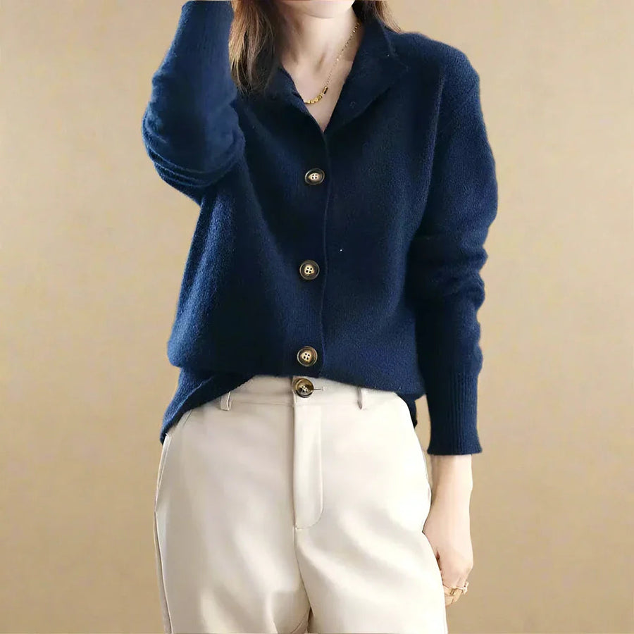Button Front Knit - Cardigan CAAYWORLD