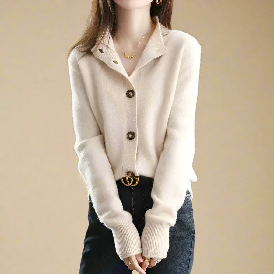 Button Front Knit - Cardigan CAAYWORLD