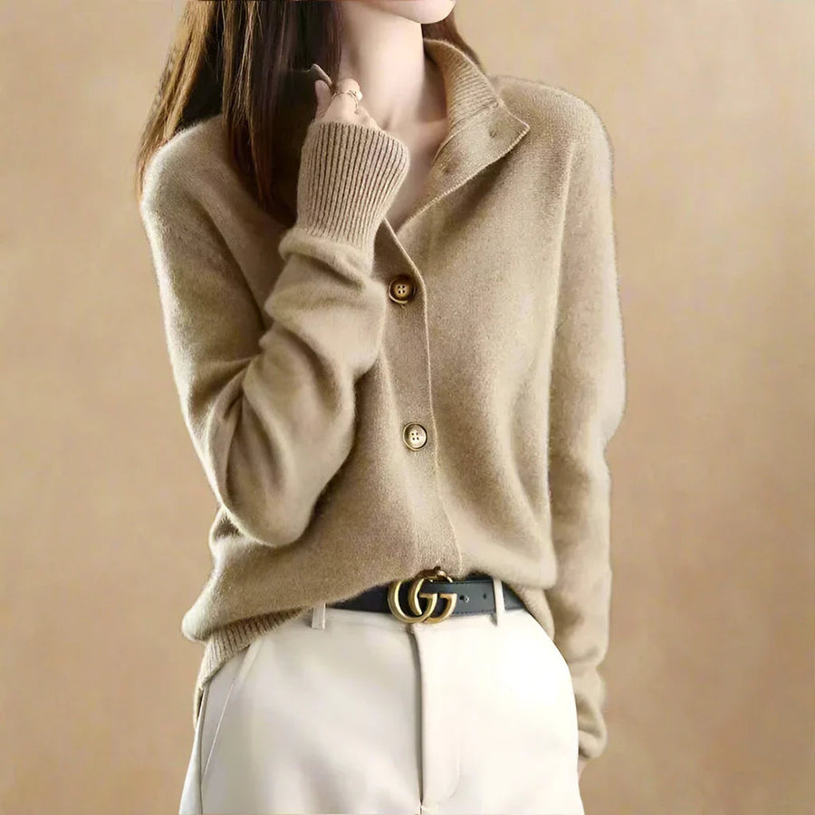 Button Front Knit - Cardigan CAAYWORLD