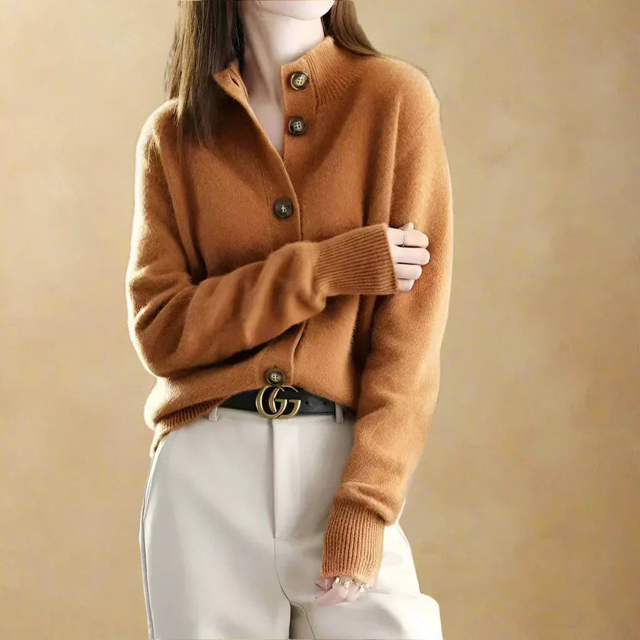 Button Front Knit - Cardigan CAAYWORLD