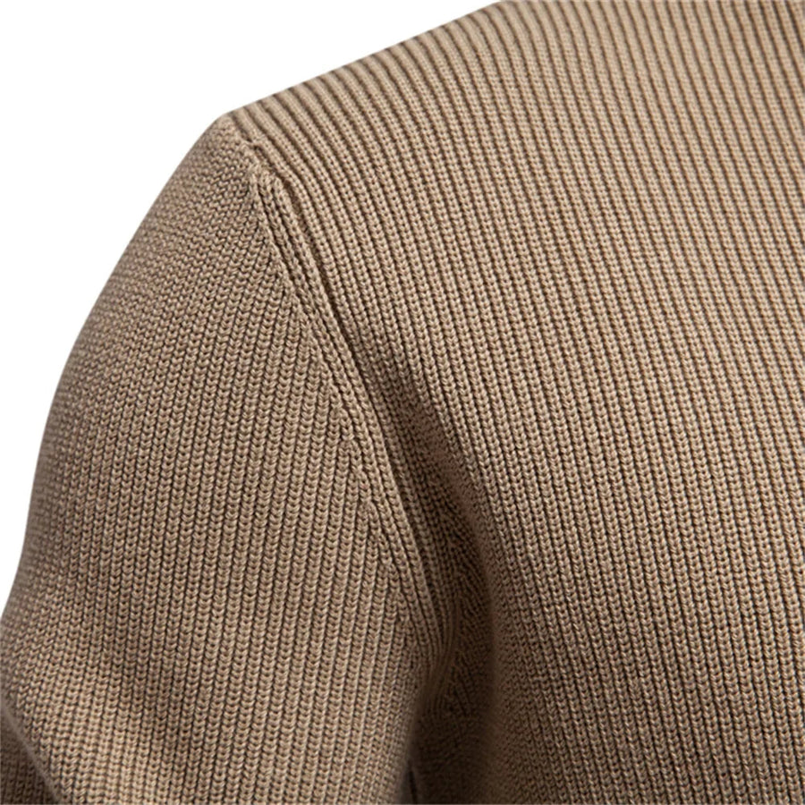 Button Mock Neck - Sweater CAAYWORLD MEN