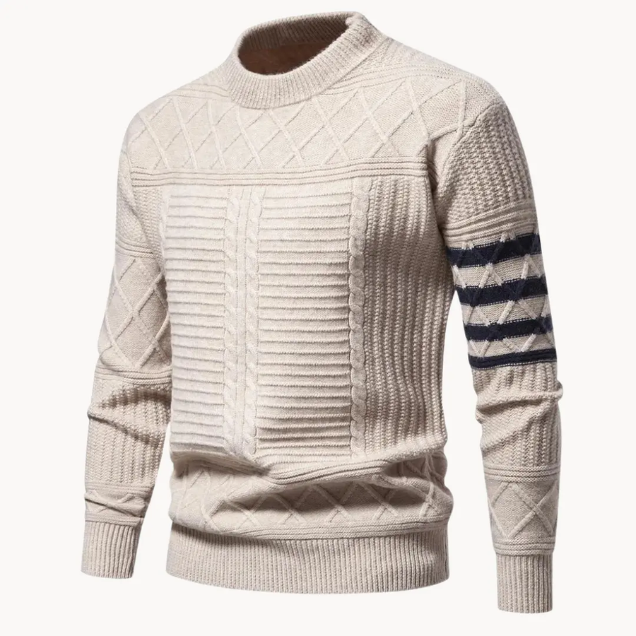 Cable Knit Crewneck - Sweater CAAYWORLD