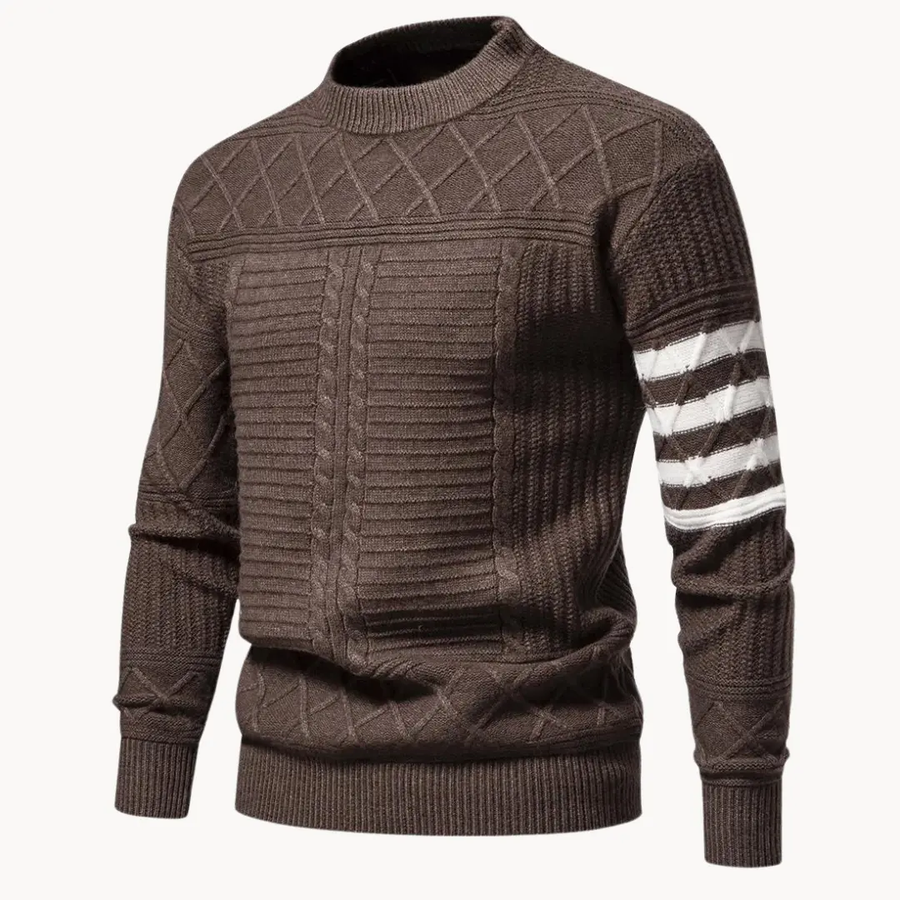Cable Knit Crewneck - Sweater CAAYWORLD