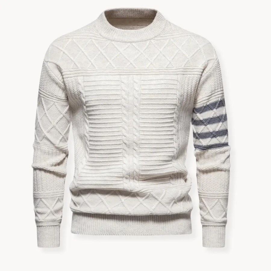 Cable Knit Crewneck - Sweater CAAYWORLD