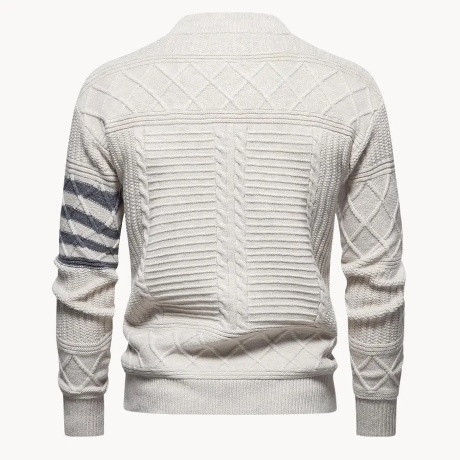 Cable Knit Crewneck - Sweater CAAYWORLD