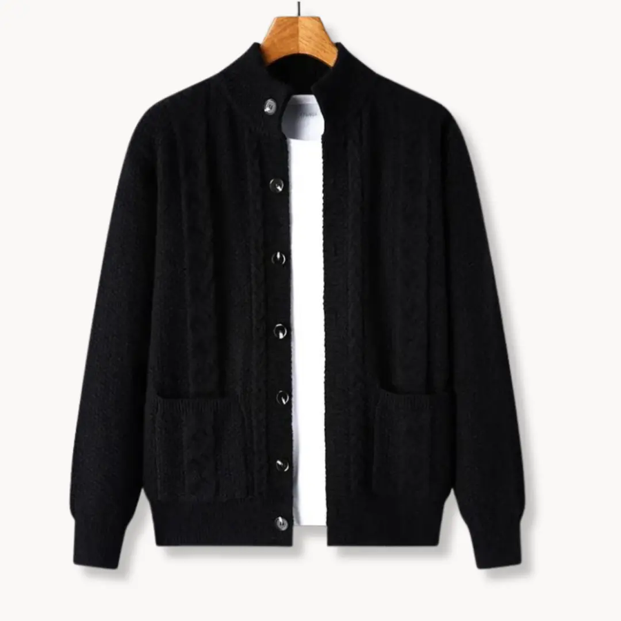 Cable Knit Wool - Cardigan CAAYWORLD