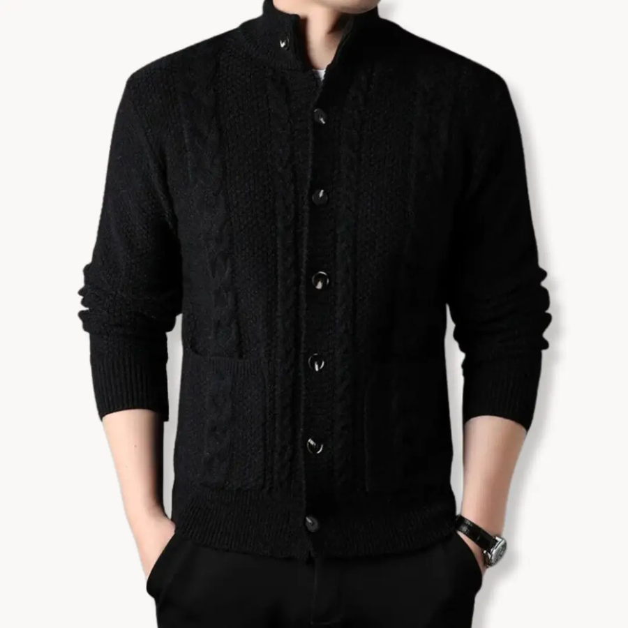 Cable Knit Wool - Cardigan CAAYWORLD