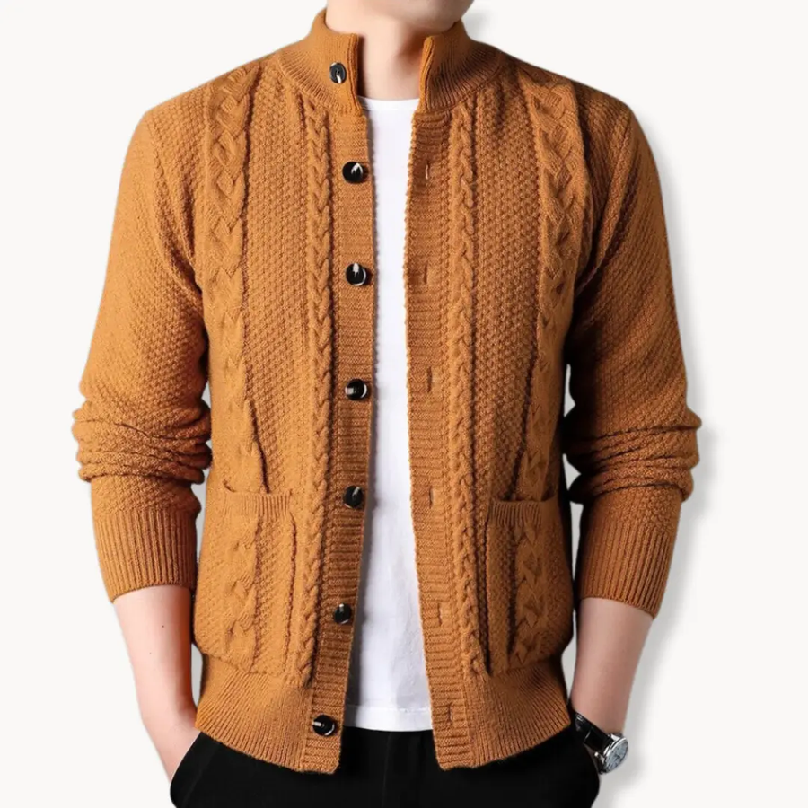 Cable Knit Wool - Cardigan CAAYWORLD