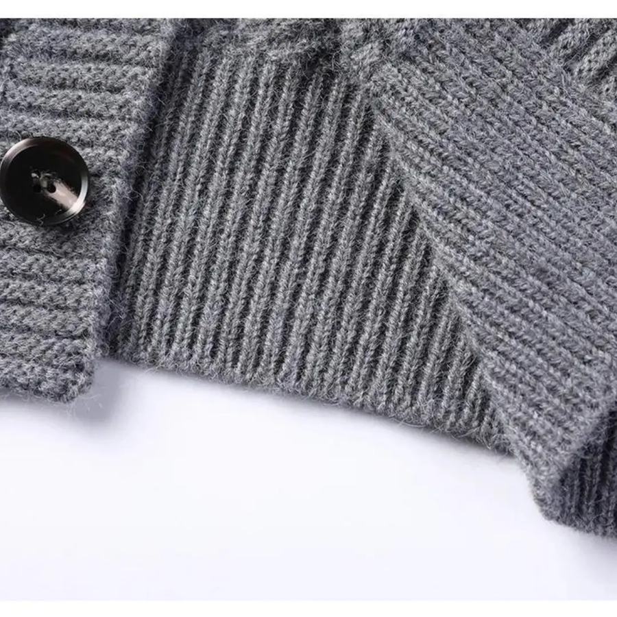 Cable Knit Wool - Cardigan CAAYWORLD