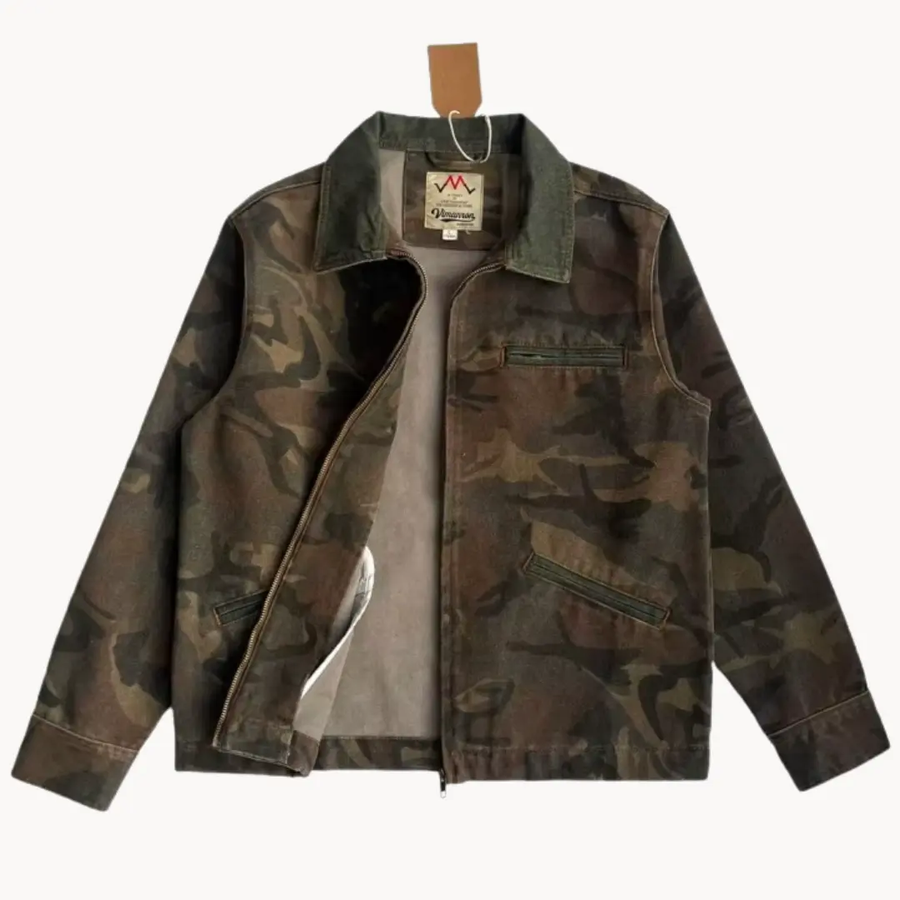Camo Zip-Front Workwear - Jacket CAAYWORLD