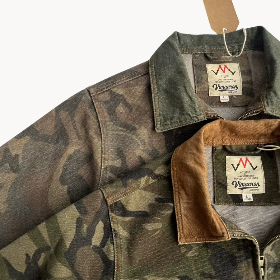 Camo Zip-Front Workwear - Jacket CAAYWORLD