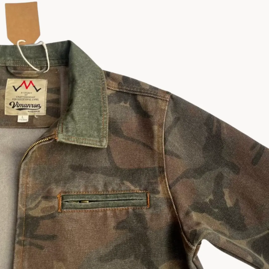 Camo Zip-Front Workwear - Jacket CAAYWORLD