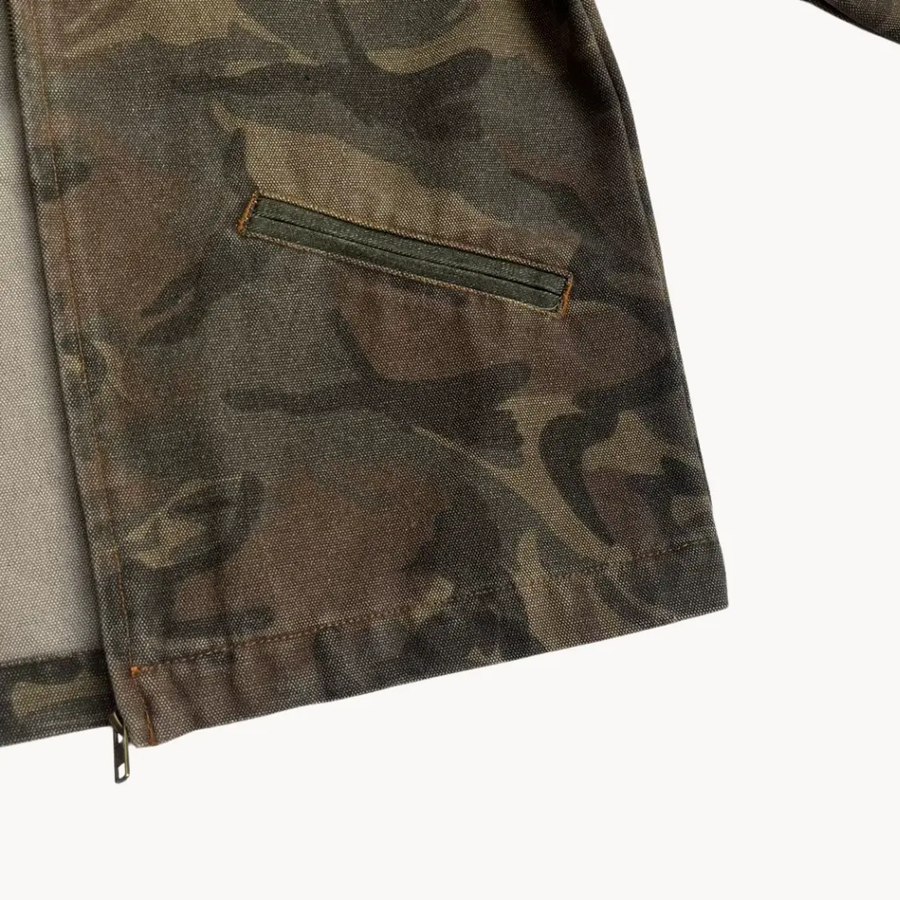 Camo Zip-Front Workwear - Jacket CAAYWORLD