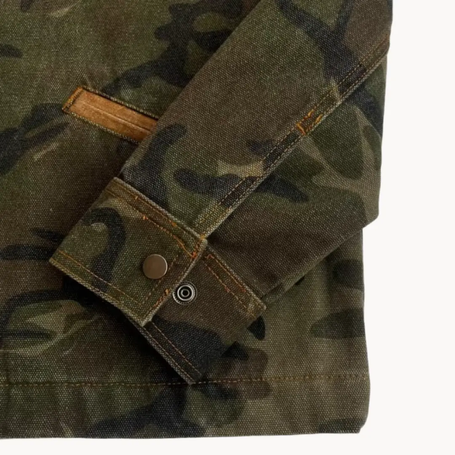 Camo Zip-Front Workwear - Jacket CAAYWORLD