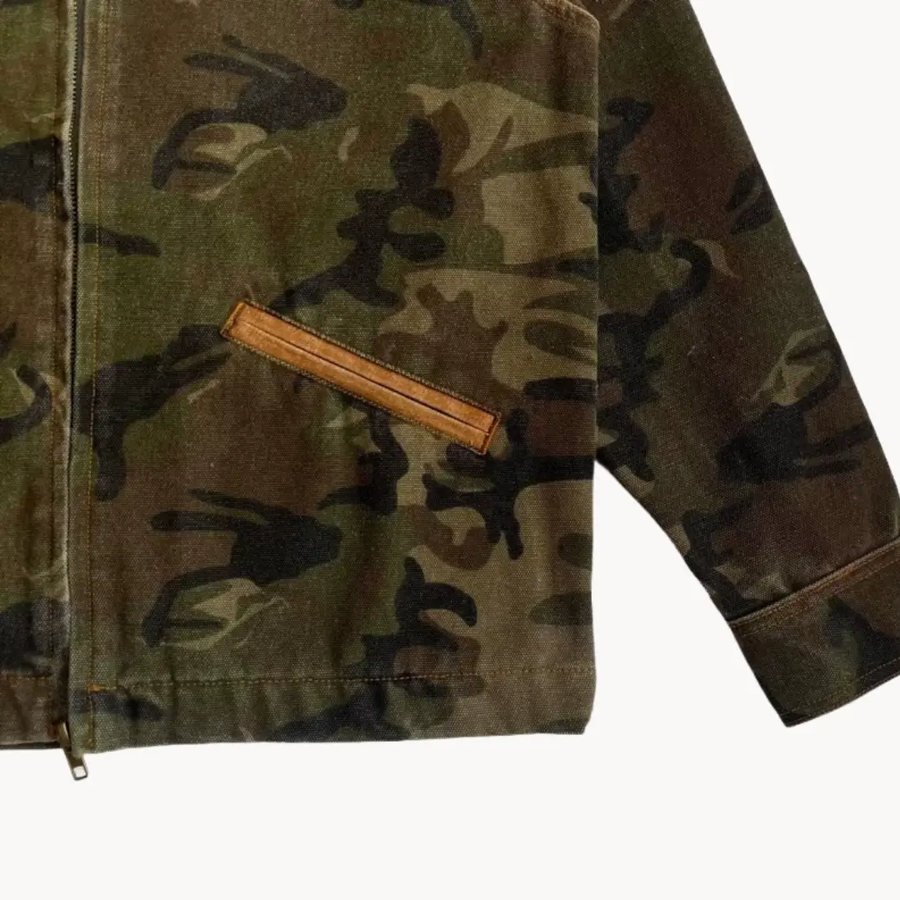 Camo Zip-Front Workwear - Jacket CAAYWORLD