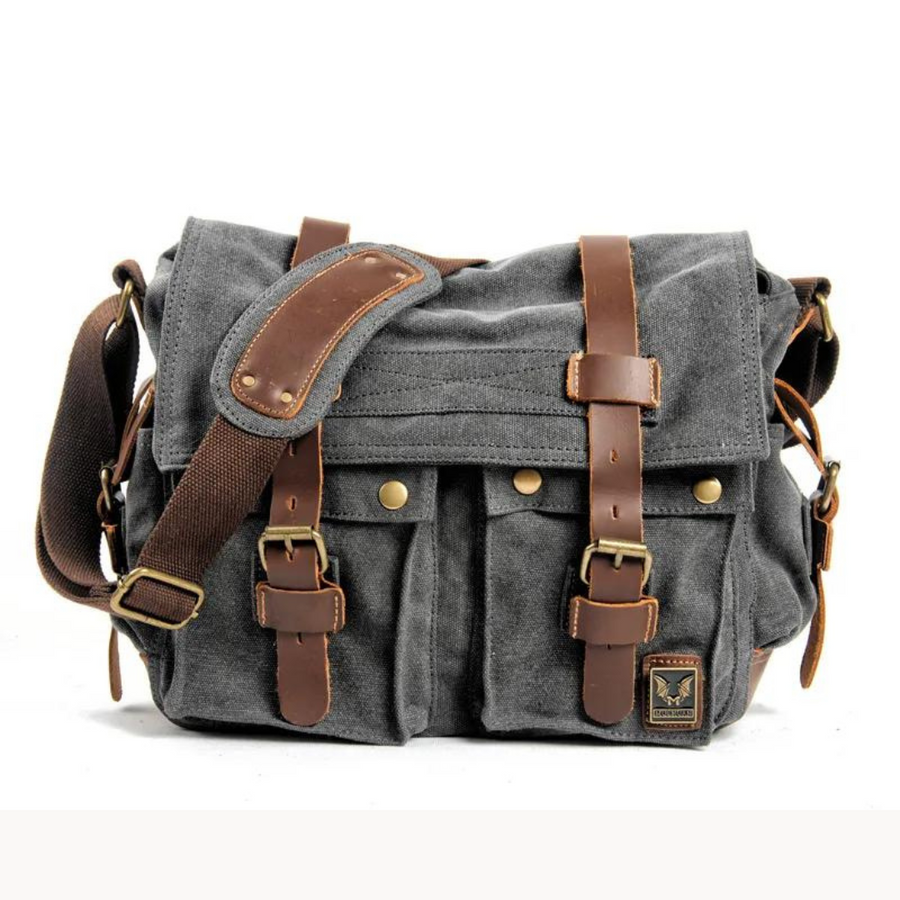 Canvas With Leather Trim - Bag CAAYWORLD