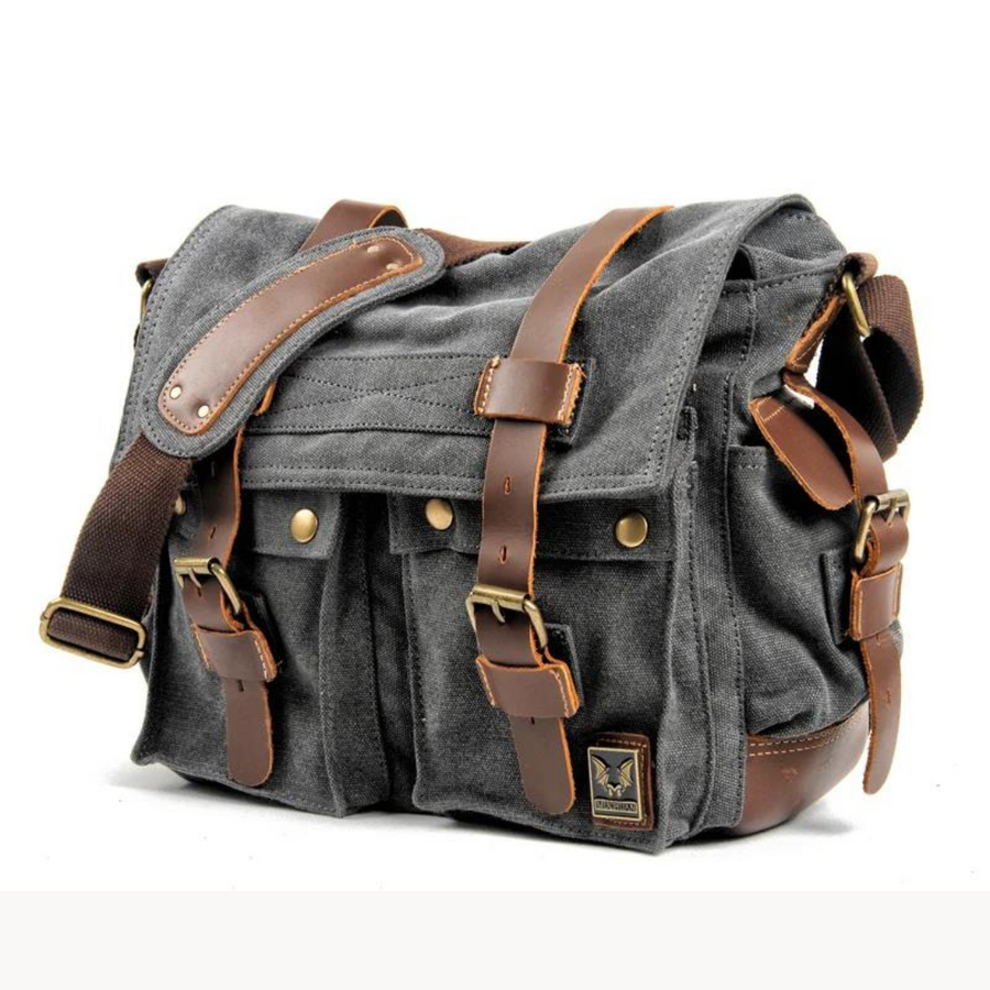 Canvas With Leather Trim - Bag CAAYWORLD