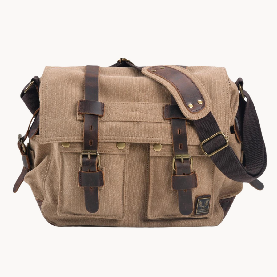 Canvas With Leather Trim - Bag CAAYWORLD