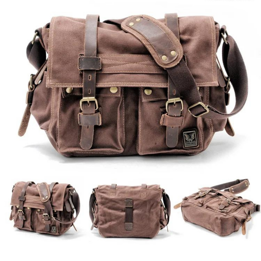 Canvas With Leather Trim - Bag CAAYWORLD