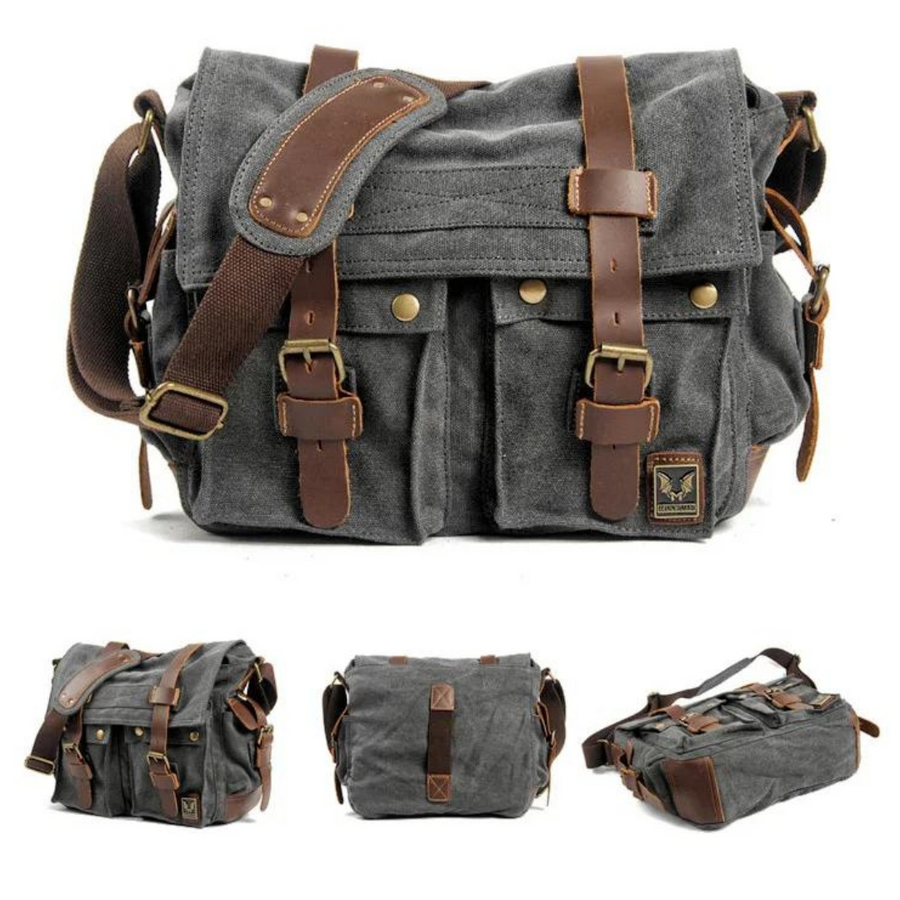 Canvas With Leather Trim - Bag CAAYWORLD