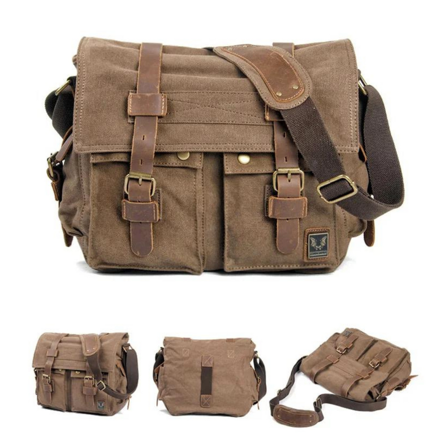 Canvas With Leather Trim - Bag CAAYWORLD