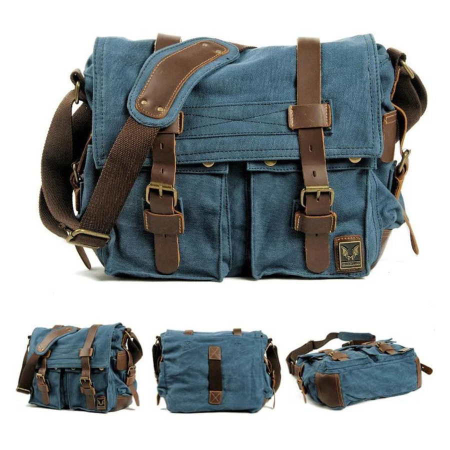 Canvas With Leather Trim - Bag CAAYWORLD