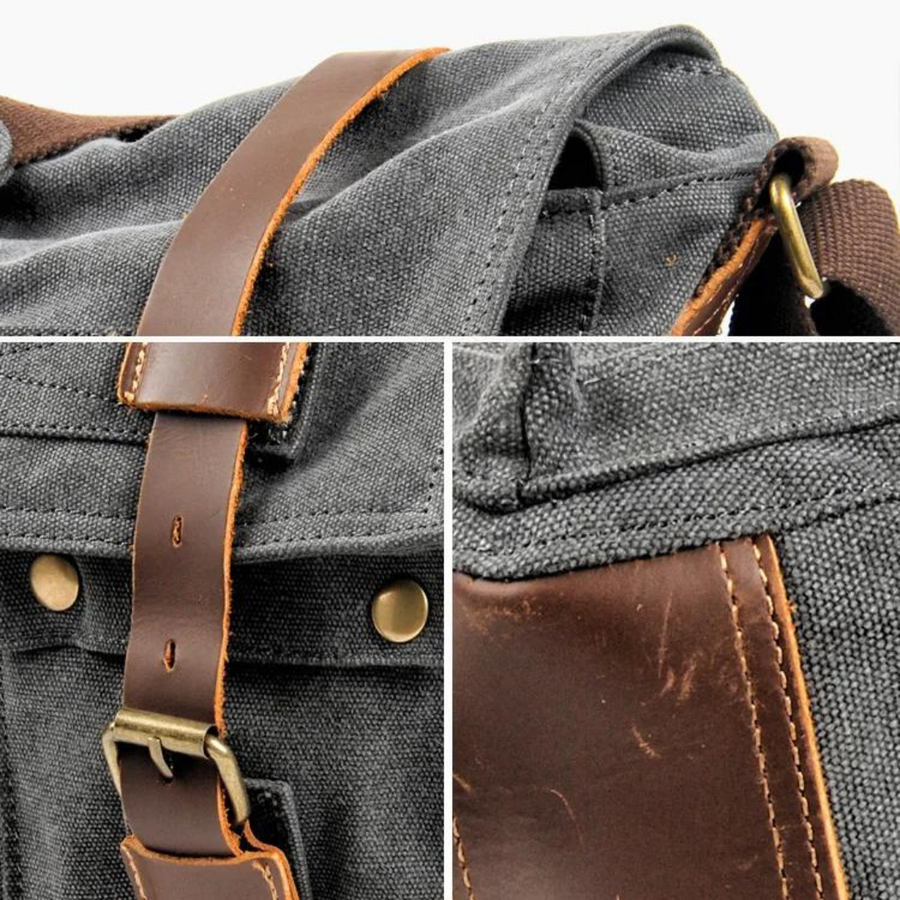 Canvas With Leather Trim - Bag CAAYWORLD