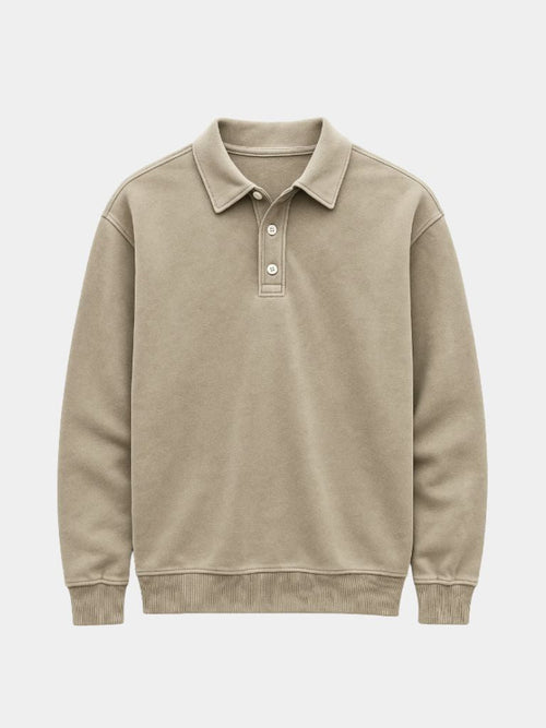 Canyon Mist Long Sleeve Polo Shirt – CAAYWORLD CAAYWORLD