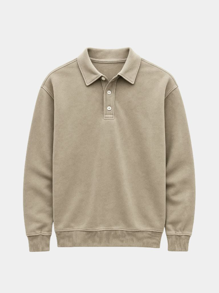 Canyon Mist Long Sleeve Polo Shirt – CAAYWORLD CAAYWORLD