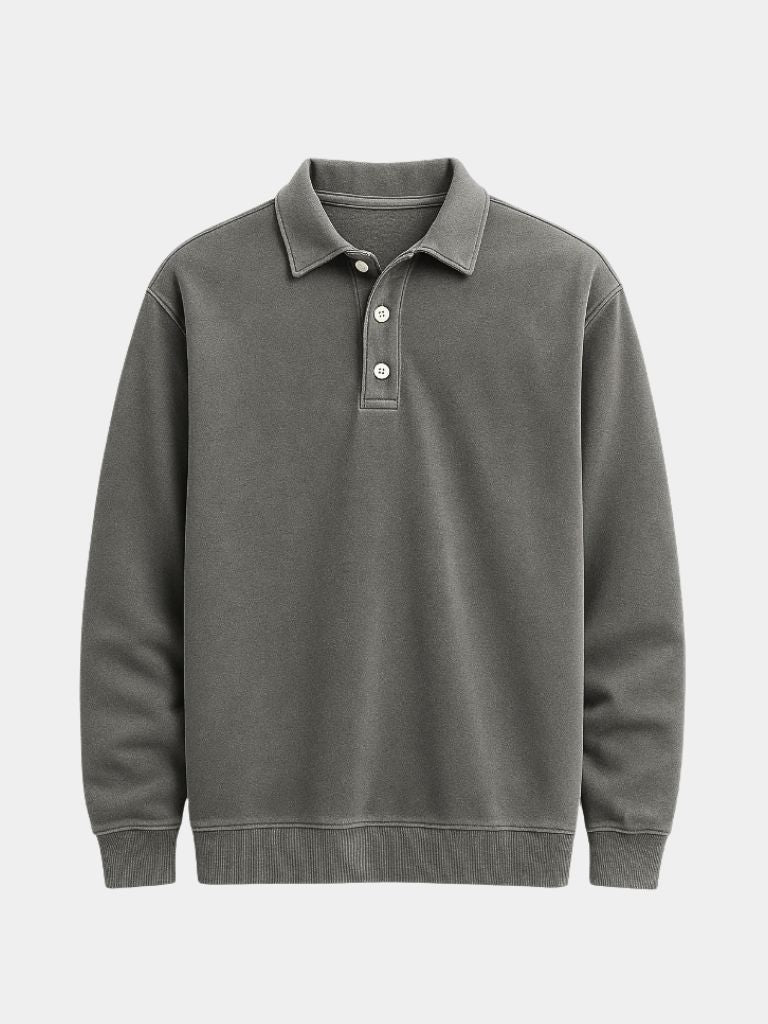 Canyon Mist Long Sleeve Polo Shirt – CAAYWORLD CAAYWORLD