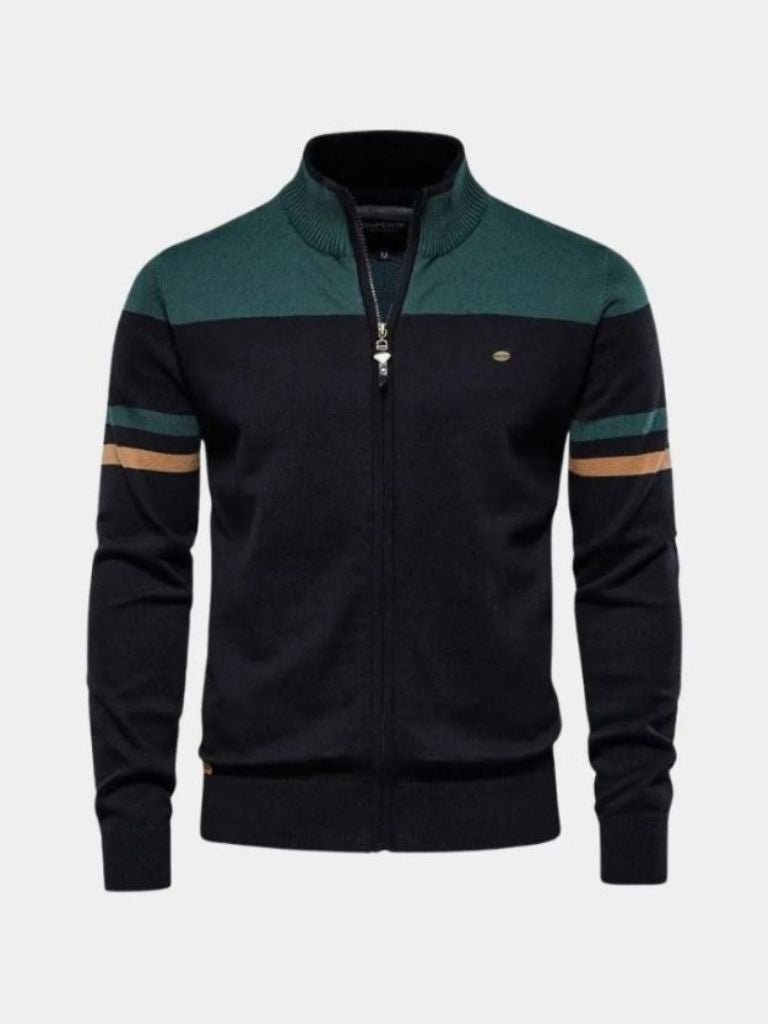 Cardigan Sweater Zipper Standing Collar Knitwear - CAAYWORLD CAAYWORLD