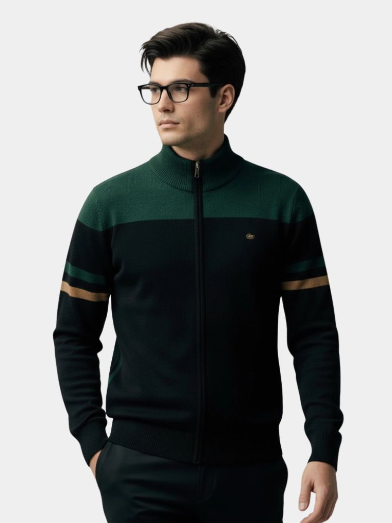 Cardigan Sweater Zipper Standing Collar Knitwear - CAAYWORLD CAAYWORLD