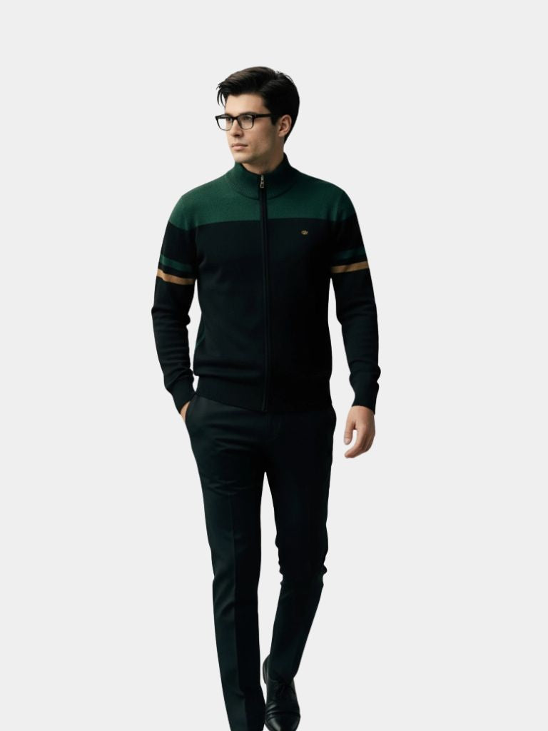 Cardigan Sweater Zipper Standing Collar Knitwear - CAAYWORLD CAAYWORLD