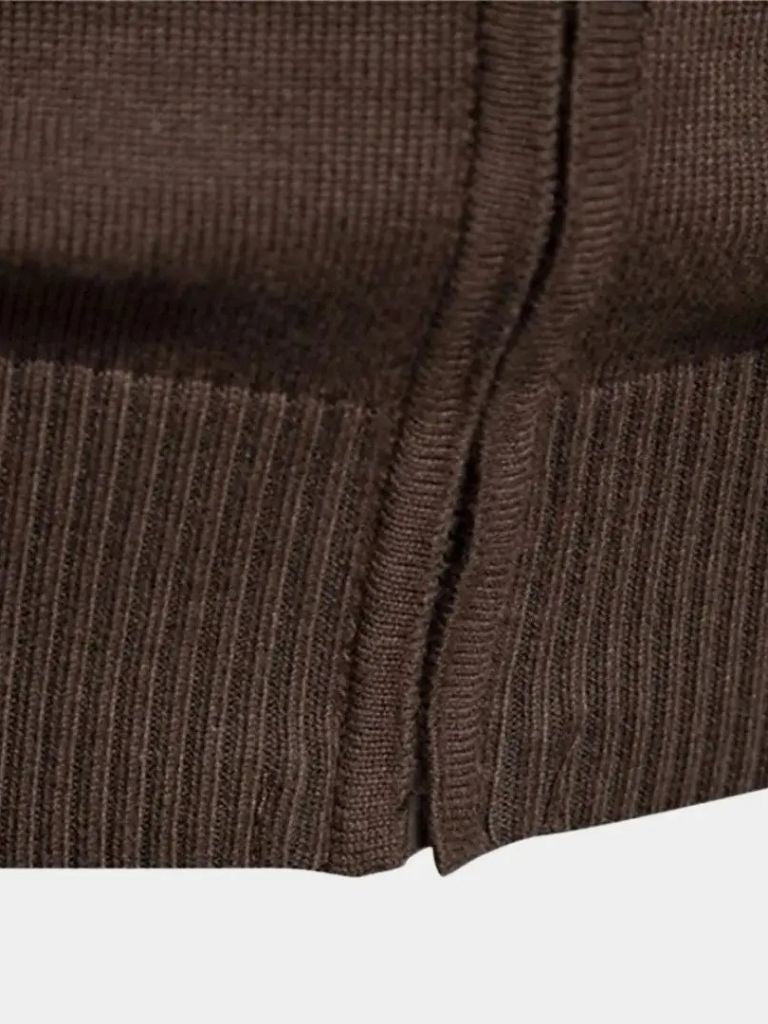 Cardigan Sweater Zipper Standing Collar Knitwear - CAAYWORLD CAAYWORLD