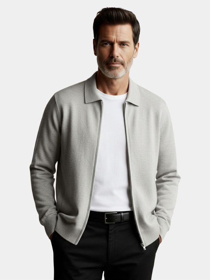 Cashmere Heritage Knit Jacket - CAAYWORLD CAAYWORLD