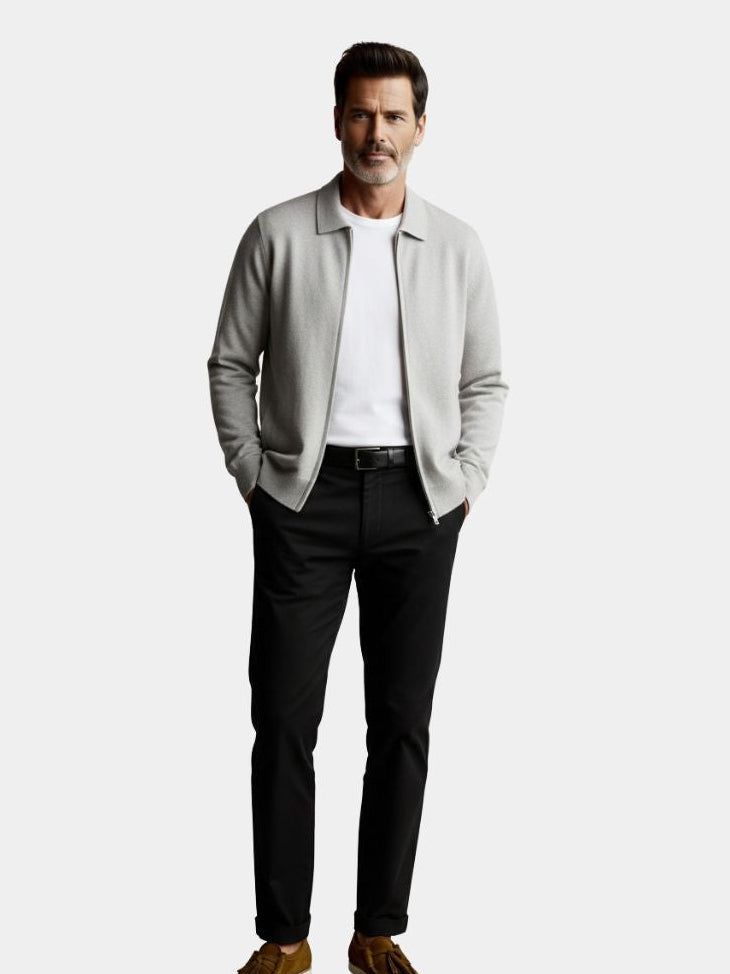 Cashmere Heritage Knit Jacket - CAAYWORLD CAAYWORLD