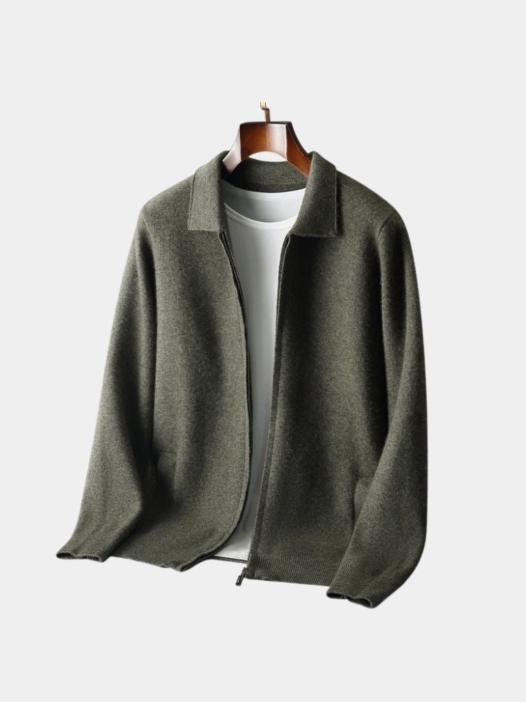 Cashmere Heritage Knit Jacket - CAAYWORLD CAAYWORLD