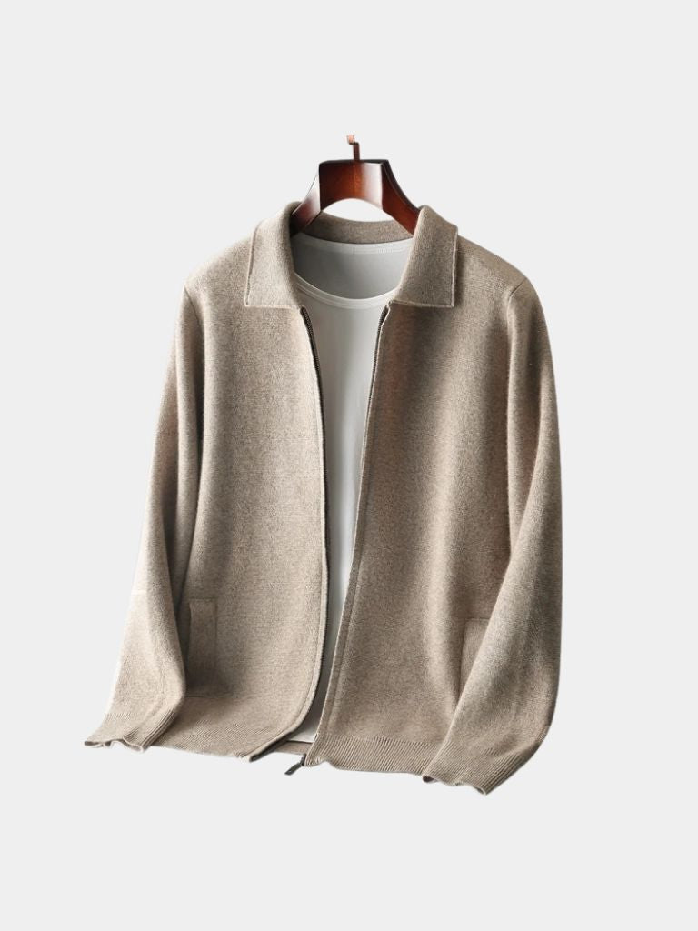 Cashmere Heritage Knit Jacket - CAAYWORLD CAAYWORLD