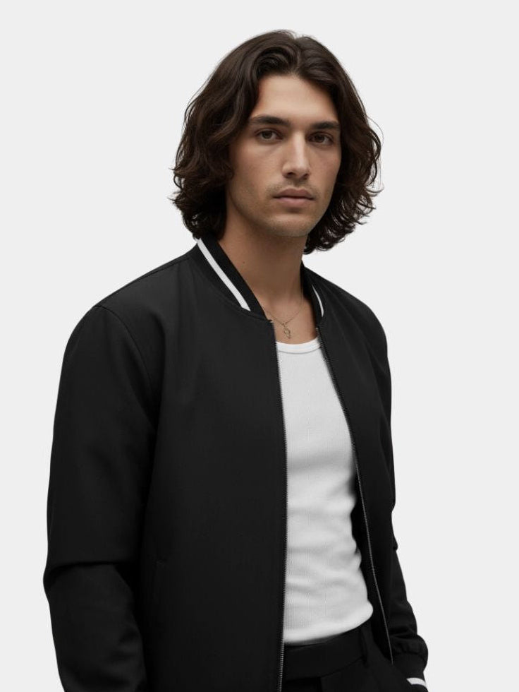 Casual Baseball Bomber Jacket - CAAYWORLD CAAYWORLD