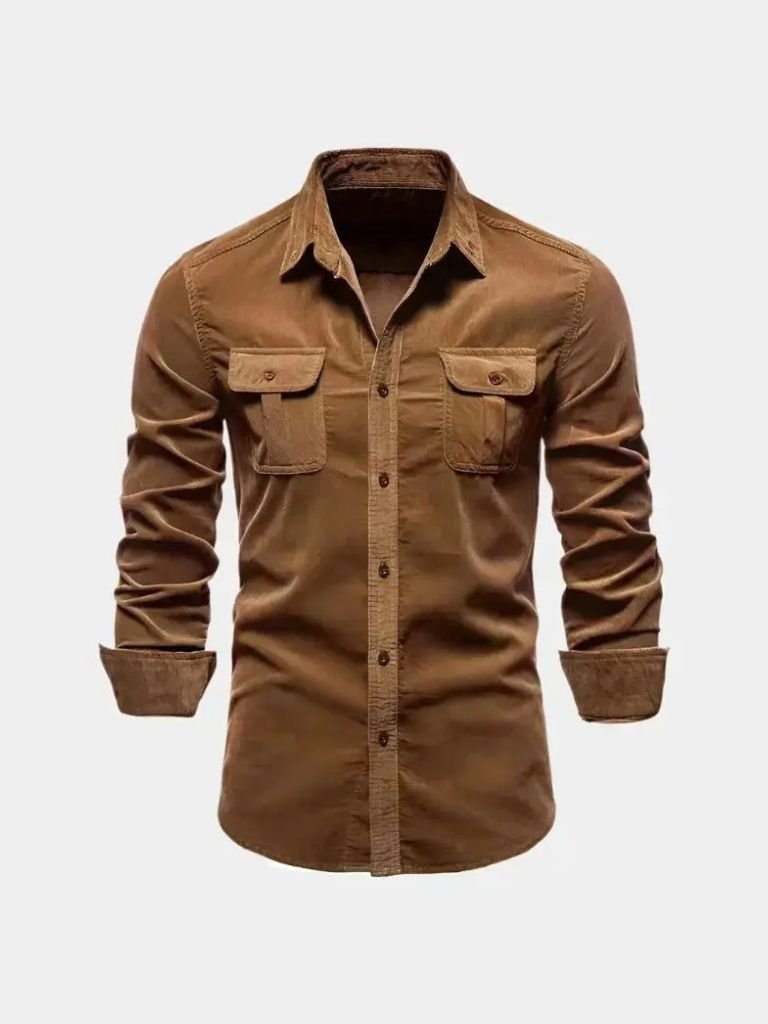 Casual Business Corduroy Shirt - CAAYWORLD CAAYWORLD