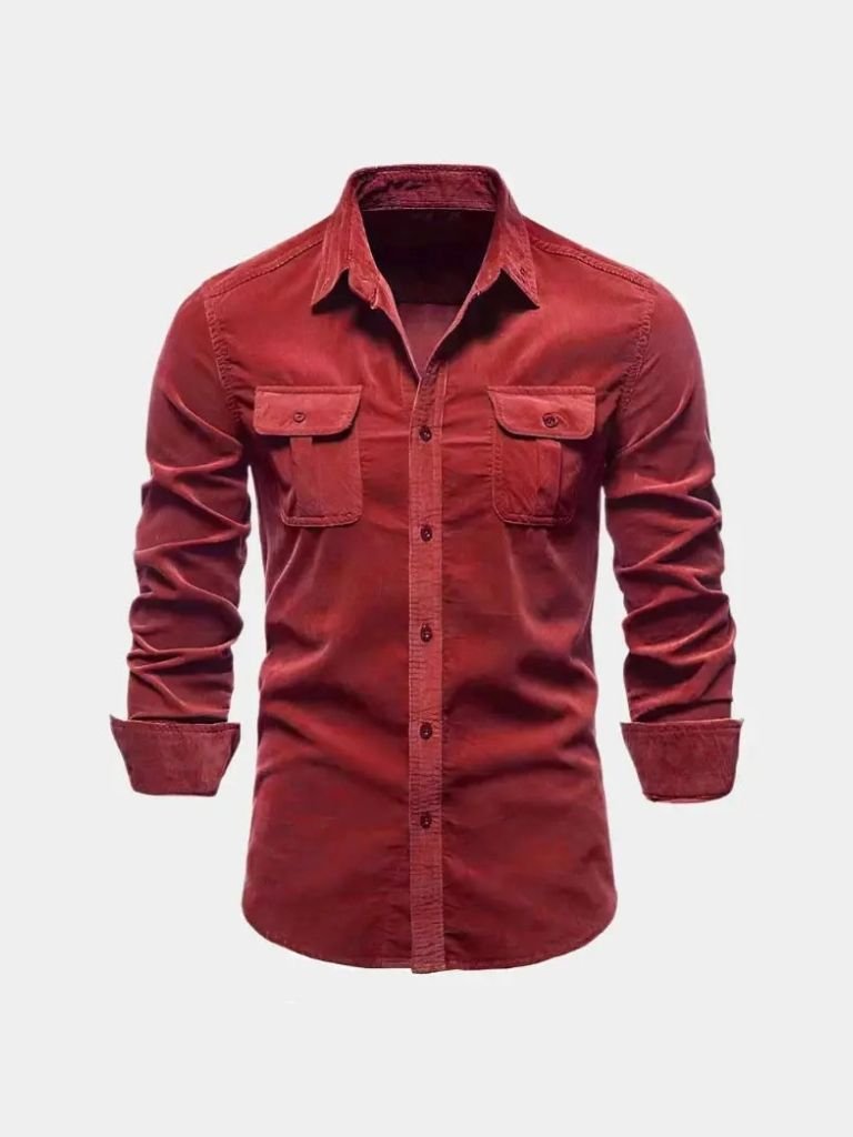 Casual Business Corduroy Shirt - CAAYWORLD CAAYWORLD