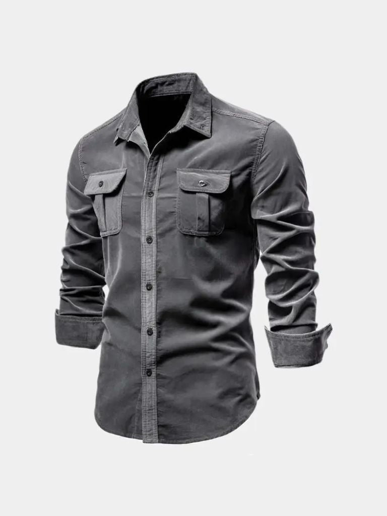 Casual Business Corduroy Shirt - CAAYWORLD CAAYWORLD