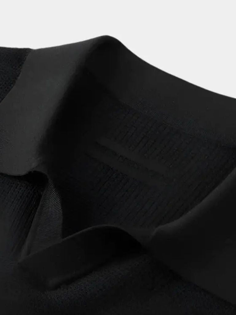 Casual Buttonless Knit Polo Shirt - CAAYWORLD CAAYWORLD