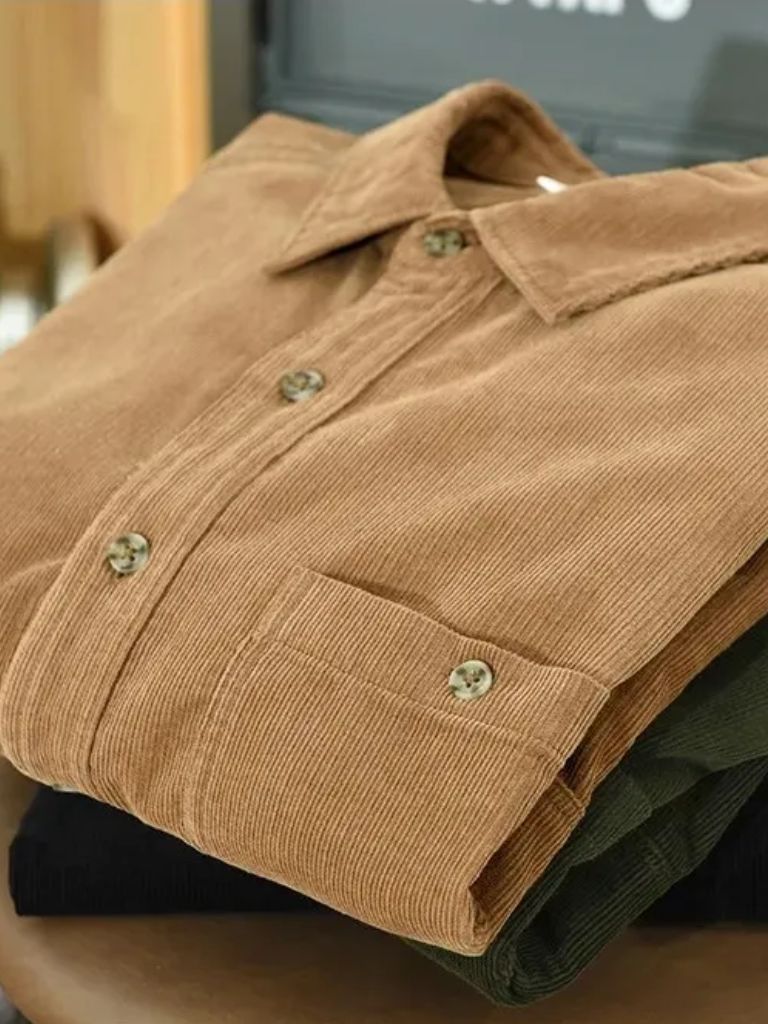 Casual Corduroy Shirt - CAAYWORLD CAAYWORLD