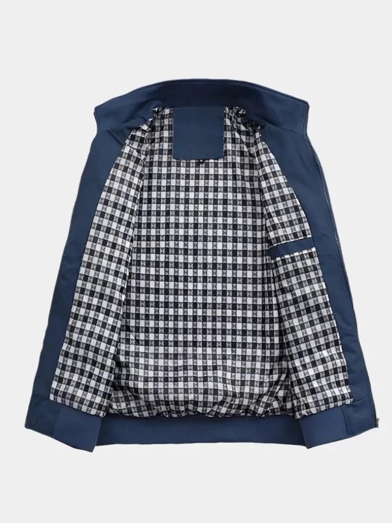 Casual Solid Bomber Jacket - CAAYWORLD CAAYWORLD