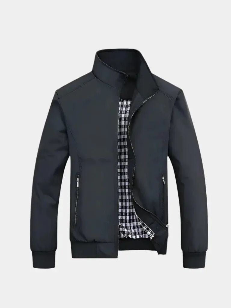 Casual Solid Bomber Jacket - CAAYWORLD CAAYWORLD