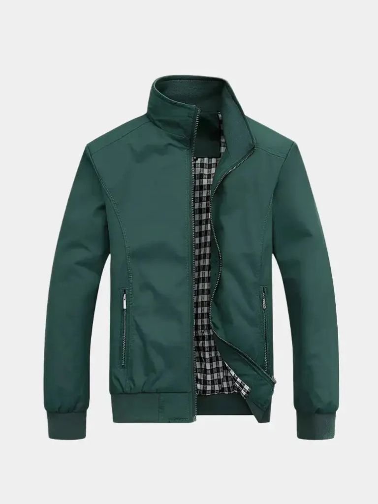 Casual Solid Bomber Jacket - CAAYWORLD CAAYWORLD
