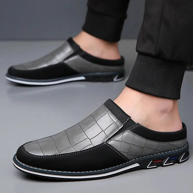 Cavari Leather Slip-On - Mules CAAYWORLD MEN