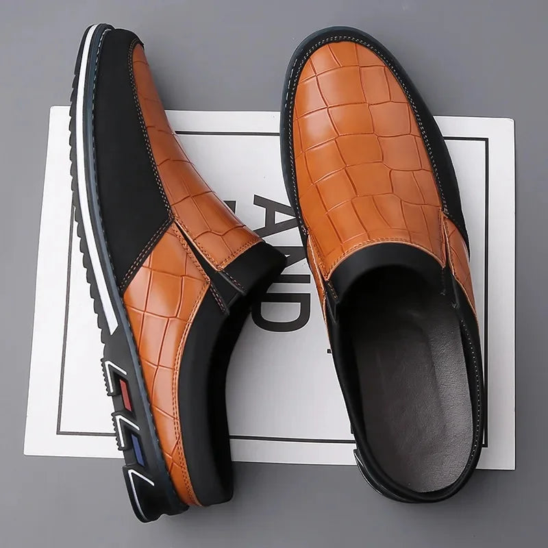 Cavari Leather Slip-On - Mules CAAYWORLD MEN