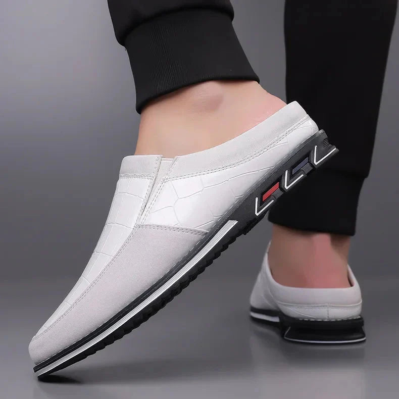 Cavari Leather Slip-On - Mules CAAYWORLD MEN